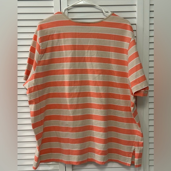 🐧3/$15 or 5/$20 - Mountain Lake II Striped Short-Sleeve Shirt Size 3X EUC - Picture 2 of 5